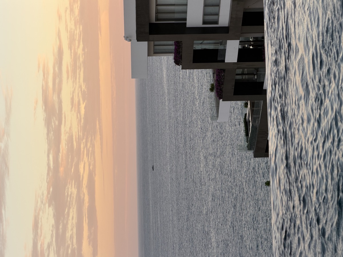 Sunset over Garza Blanca residences
